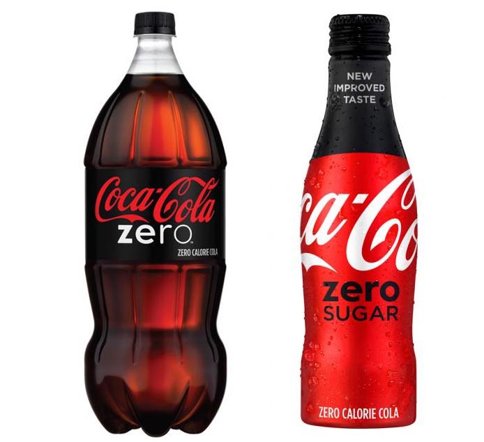Coca-Cola reemplazó a Coke Zero por “Coca-Cola Zero Sugar”